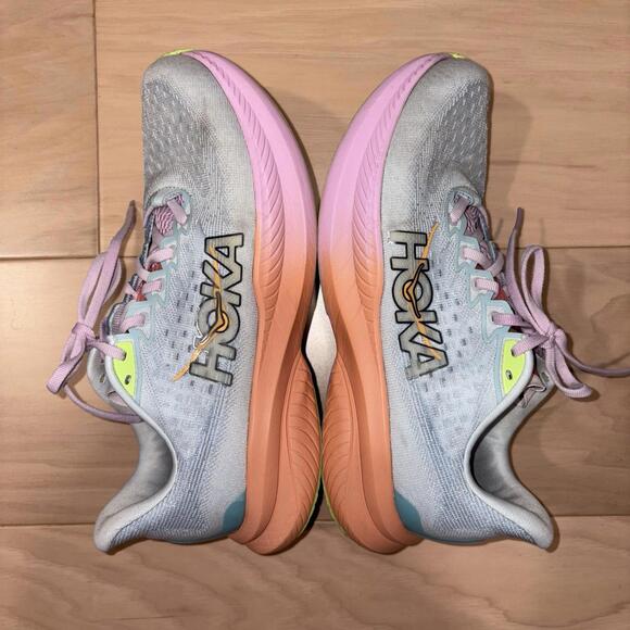 Hoka One One Mach 6 Women’s Size 9.5 B Blue Road Running Shoes Sneakers - Picture 2 of 8